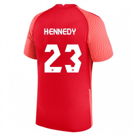 Kandiny Damen Kanadische Scott Kennedy #23 Rot Heimtrikot Trikot 22-24 T-shirt