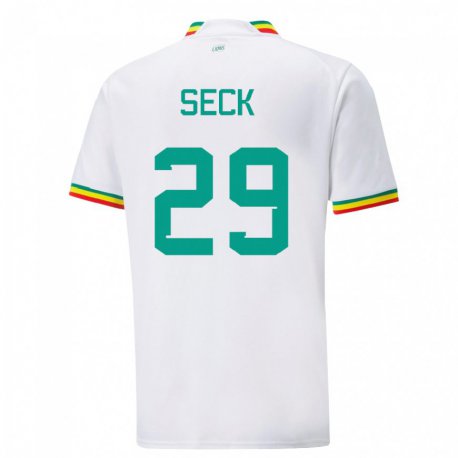 Kandiny Damen Senegalesische Demba Seck #29 Weiß Heimtrikot Trikot 22-24 T-shirt
