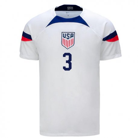 Kandiny Damen Us-amerikanische Walker Zimmerman #3 Weiß Heimtrikot Trikot 22-24 T-shirt