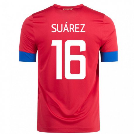 Kandiny Damen Costa-ricanische Aaron Suarez #16 Rot Heimtrikot Trikot 22-24 T-shirt