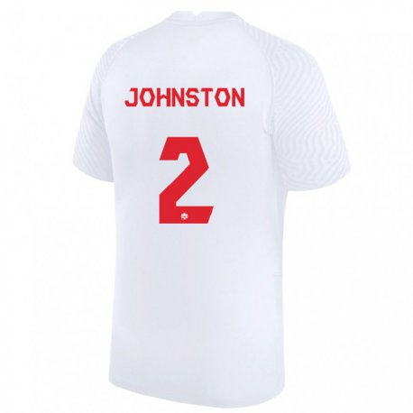 Kandiny Damen Kanadische Alistair Johnston #2 Weiß Auswärtstrikot Trikot 22-24 T-shirt