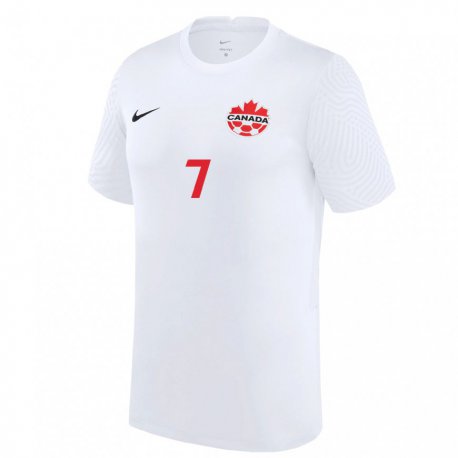 Kandiny Damen Kanadische Stephen Eustaquio #7 Weiß Auswärtstrikot Trikot 22-24 T-shirt