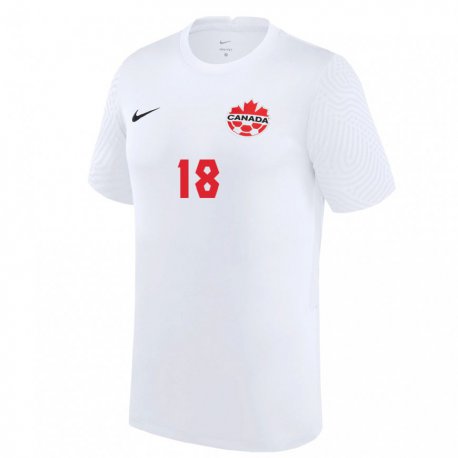 Kandiny Damen Kanadische Milan Borjan #18 Weiß Auswärtstrikot Trikot 22-24 T-shirt