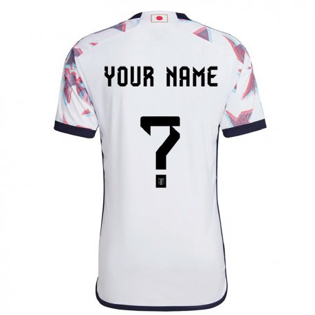 Kandiny Damen Japanische Ihren Namen #0 Weiß Auswärtstrikot Trikot 22-24 T-shirt