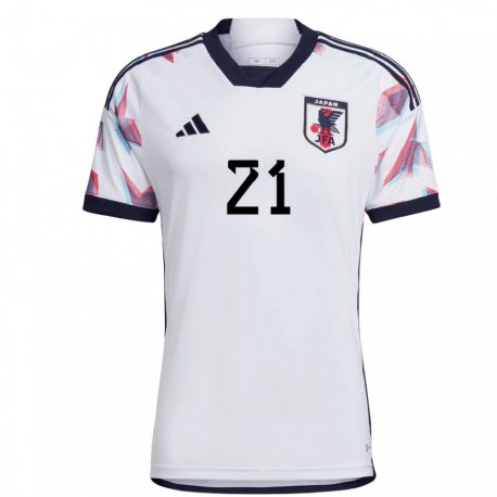 Kandiny Damen Japanische Ritsu Doan #21 Weiß Auswärtstrikot Trikot 22-24 T-shirt
