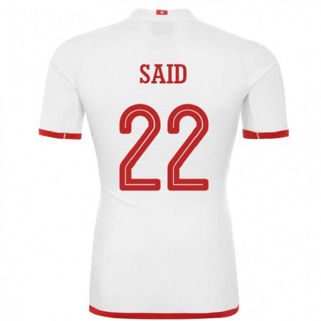Kandiny Damen Tunesische Bechir Ben Said #22 Weiß Auswärtstrikot Trikot 22-24 T-shirt