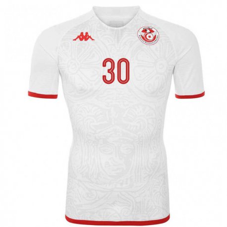 Kandiny Damen Tunesische Yann Valery #30 Weiß Auswärtstrikot Trikot 22-24 T-shirt