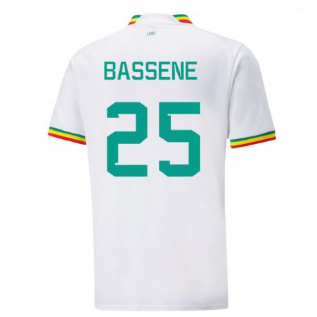 Kandiny Kinder Senegalesische Pascaline Bassene #25 Weiß Heimtrikot Trikot 22-24 T-shirt