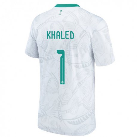 Kandiny Kinder Saudi-arabische Sarah Khaled #1 Weiß Heimtrikot Trikot 22-24 T-shirt