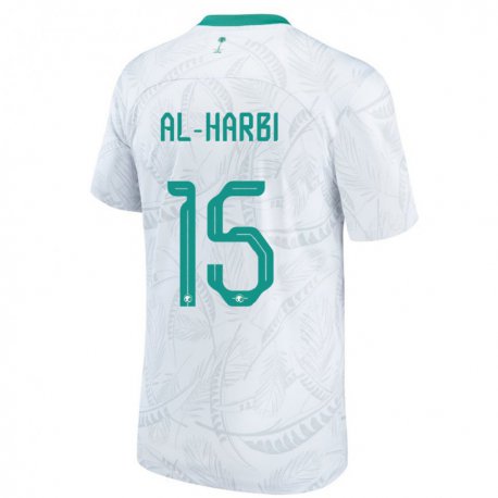 Kandiny Kinder Saudi-arabische Mashael Al Harbi #15 Weiß Heimtrikot Trikot 22-24 T-shirt