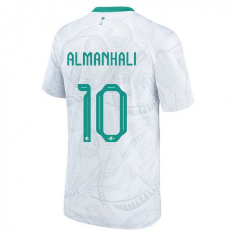 Kandiny Kinder Saudi-arabische Suwailem Almanhali #10 Weiß Heimtrikot Trikot 22-24 T-shirt