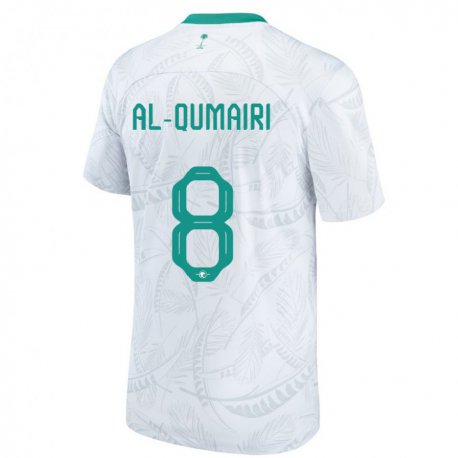 Kandiny Kinder Saudi-arabische Nawaf Al Qumairi #8 Weiß Heimtrikot Trikot 22-24 T-shirt