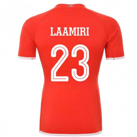 Kandiny Kinder Tunesische Soumaya Laamiri #23 Rot Heimtrikot Trikot 22-24 T-shirt