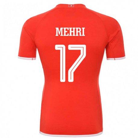 Kandiny Kinder Tunesische Malek Mehri #17 Rot Heimtrikot Trikot 22-24 T-shirt