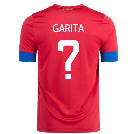 Kandiny Kinder Costa-ricanische Emmanuel Garita #0 Rot Heimtrikot Trikot 22-24 T-shirt