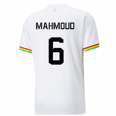Kandiny Kinder Ghanaische Mohaison Mahmoud #6 Weiß Heimtrikot Trikot 22-24 T-shirt