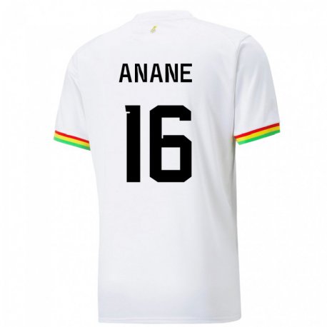 Kandiny Kinder Ghanaische Vincent Anane #16 Weiß Heimtrikot Trikot 22-24 T-shirt