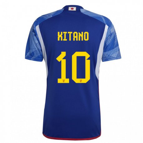 Kandiny Kinder Japanische Sota Kitano #10 Königsblau Heimtrikot Trikot 22-24 T-shirt