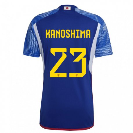 Kandiny Kinder Japanische Yu Kanoshima #23 Königsblau Heimtrikot Trikot 22-24 T-shirt