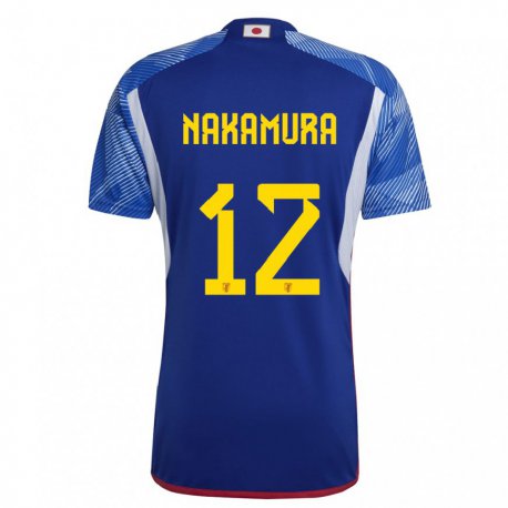 Kandiny Kinder Japanische Keisuke Nakamura #12 Königsblau Heimtrikot Trikot 22-24 T-shirt