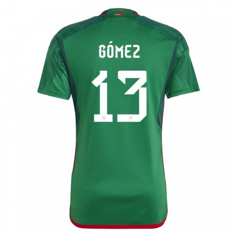 Kandiny Kinder Mexikanische Diego Gomez #13 Grün Heimtrikot Trikot 22-24 T-shirt