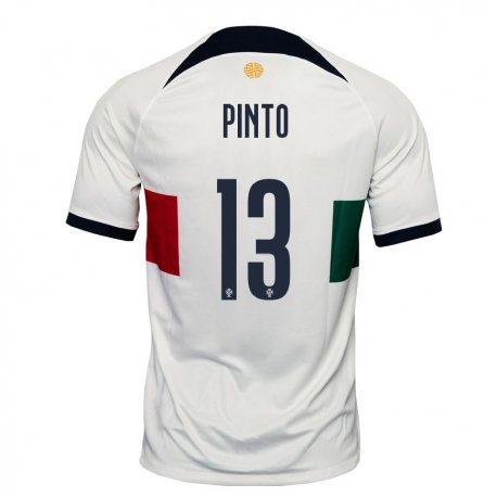 Kandiny Kinder Portugiesische Fatima Pinto #13 Weiß Auswärtstrikot Trikot 22-24 T-shirt