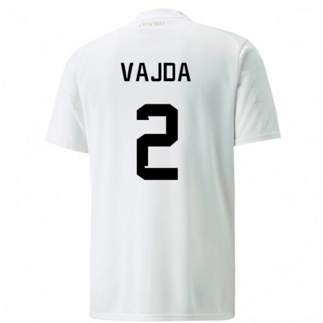 Kandiny Kinder Serbische Orsoja Vajda #2 Weiß Auswärtstrikot Trikot 22-24 T-shirt