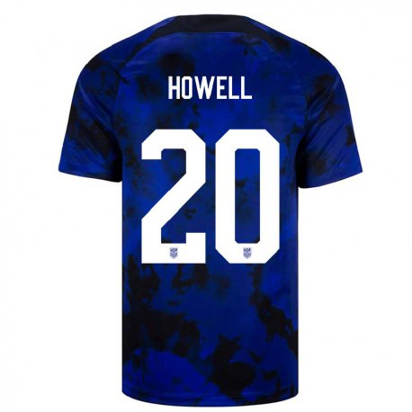 Kandiny Kinder Us-amerikanische Jaelin Howell #20 Königsblau Auswärtstrikot Trikot 22-24 T-shirt