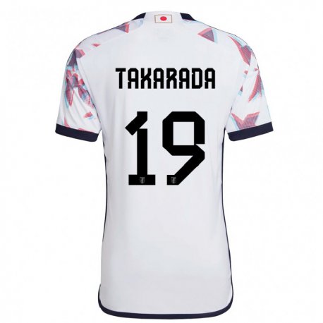 Kandiny Kinder Japanische Saori Takarada #19 Weiß Auswärtstrikot Trikot 22-24 T-shirt