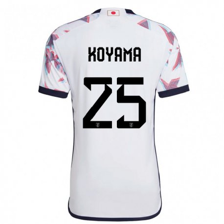 Kandiny Kinder Japanische Shinomi Koyama #25 Weiß Auswärtstrikot Trikot 22-24 T-shirt