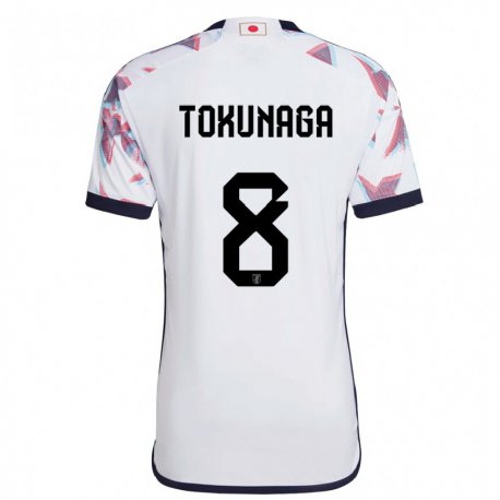 Kandiny Kinder Japanische Ryo Tokunaga #8 Weiß Auswärtstrikot Trikot 22-24 T-shirt