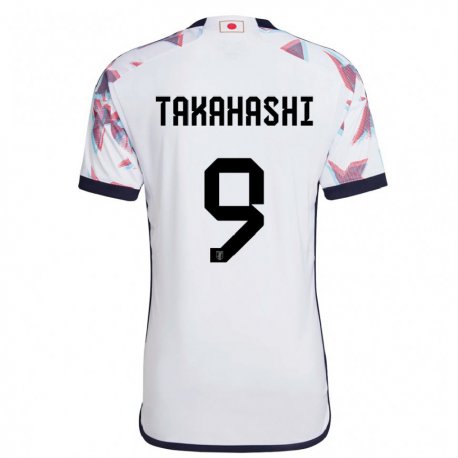 Kandiny Kinder Japanische Hikaru Takahashi #9 Weiß Auswärtstrikot Trikot 22-24 T-shirt