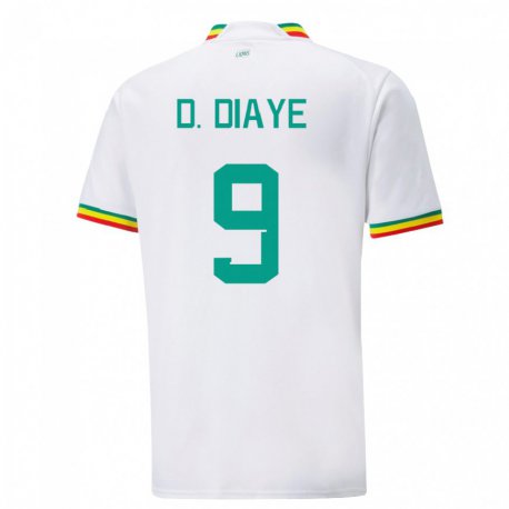 Kandiny Herren Senegalesische Dialy N Diaye #9 Weiß Heimtrikot Trikot 22-24 T-shirt