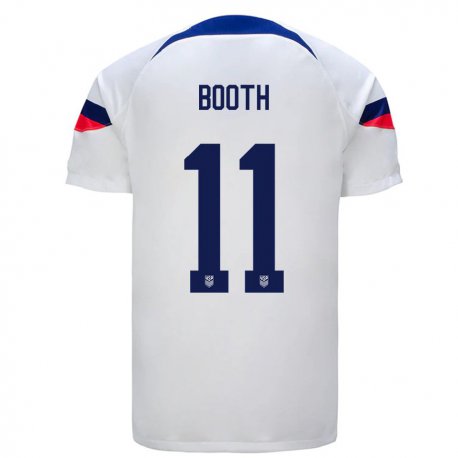 Kandiny Herren Us-amerikanische Zach Booth #11 Weiß Heimtrikot Trikot 22-24 T-shirt