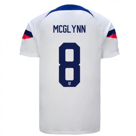 Kandiny Herren Us-amerikanische Jack Mcglynn #8 Weiß Heimtrikot Trikot 22-24 T-shirt