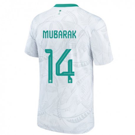Kandiny Herren Saudi-arabische Al Bandari Mubarak #14 Weiß Heimtrikot Trikot 22-24 T-shirt