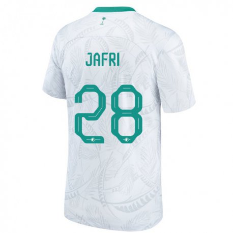 Kandiny Herren Saudi-arabische Farah Jafri #28 Weiß Heimtrikot Trikot 22-24 T-shirt