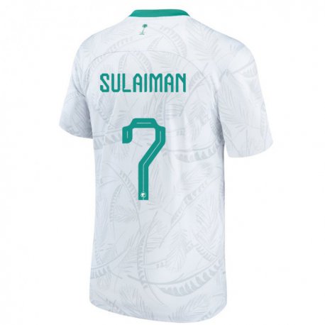 Kandiny Herren Saudi-arabische Mohammed Sulaiman #7 Weiß Heimtrikot Trikot 22-24 T-shirt
