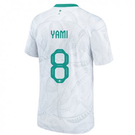 Kandiny Herren Saudi-arabische Riyadh Yami #8 Weiß Heimtrikot Trikot 22-24 T-shirt