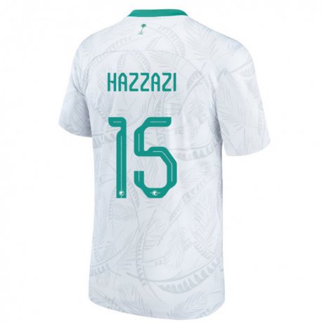 Kandiny Herren Saudi-arabische Mohammed Hazzazi #15 Weiß Heimtrikot Trikot 22-24 T-shirt