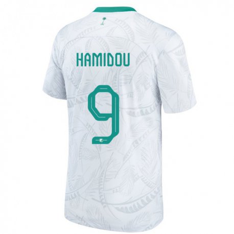 Kandiny Herren Saudi-arabische Rayane Hamidou #9 Weiß Heimtrikot Trikot 22-24 T-shirt