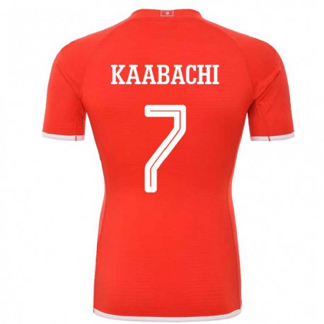 Kandiny Herren Tunesische Ella Kaabachi #7 Rot Heimtrikot Trikot 22-24 T-shirt