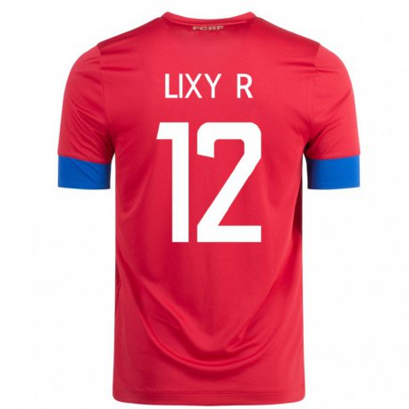 Kandiny Herren Costa-ricanische Lixy Rodriguez #12 Rot Heimtrikot Trikot 22-24 T-shirt