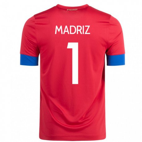 Kandiny Herren Costa-ricanische Abraham Madriz #1 Rot Heimtrikot Trikot 22-24 T-shirt
