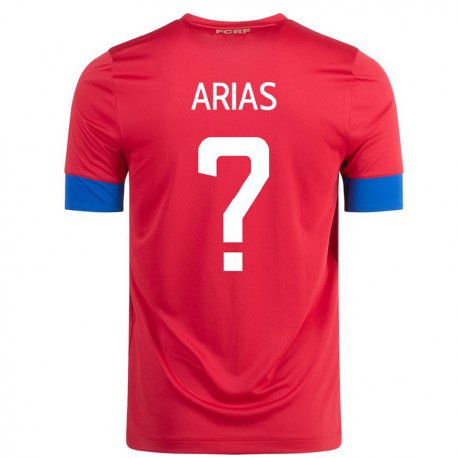 Kandiny Herren Costa-ricanische Jose Arias #0 Rot Heimtrikot Trikot 22-24 T-shirt