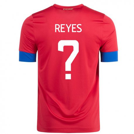 Kandiny Herren Costa-ricanische Kenan Reyes #0 Rot Heimtrikot Trikot 22-24 T-shirt