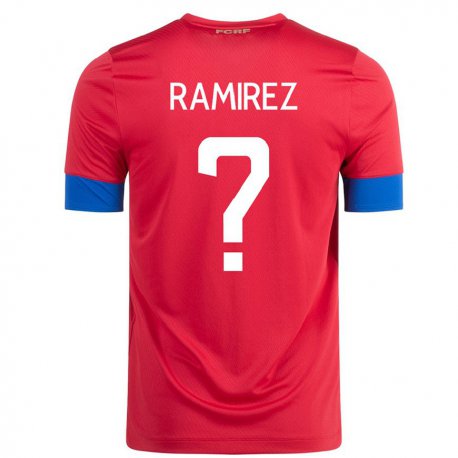 Kandiny Herren Costa-ricanische Walter Ramirez #0 Rot Heimtrikot Trikot 22-24 T-shirt