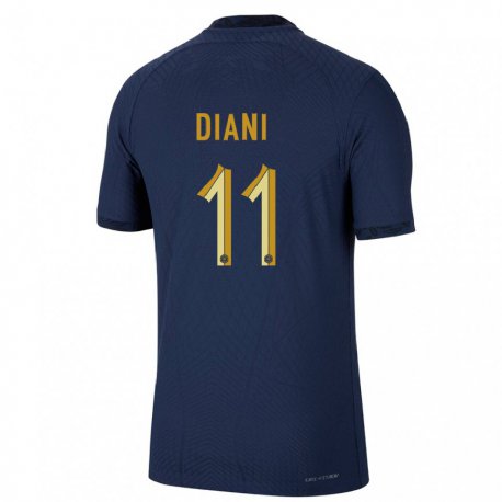 Kandiny Herren Französische Kadidiatou Diani #11 Marineblau Heimtrikot Trikot 22-24 T-shirt