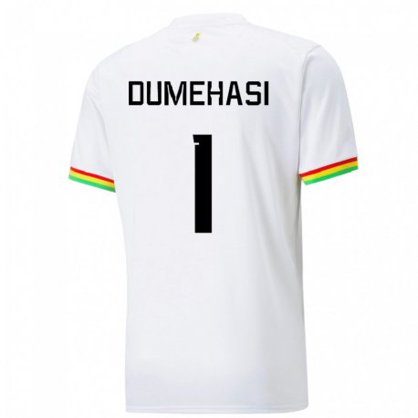 Kandiny Herren Ghanaische Fafali Dumehasi #1 Weiß Heimtrikot Trikot 22-24 T-shirt