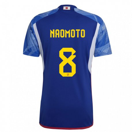 Kandiny Herren Japanische Hikaru Naomoto #8 Königsblau Heimtrikot Trikot 22-24 T-shirt